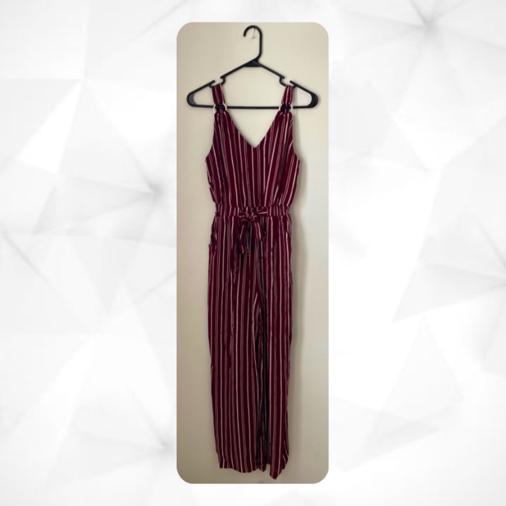 No Boundaries Maroon Romper Jumpsuit